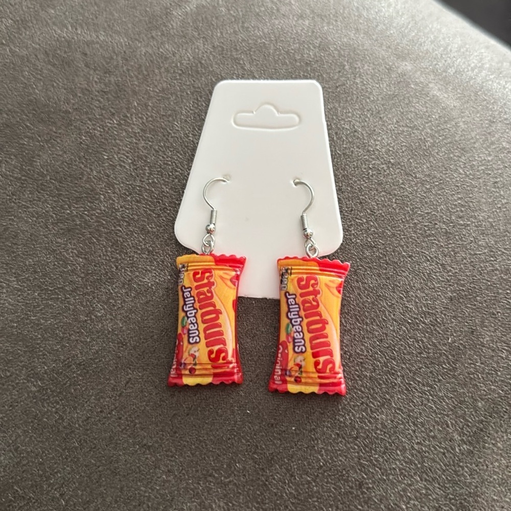 🛍️BUNDLE 3 for $17 earrings mini kawaii food candy animal - STARBURST